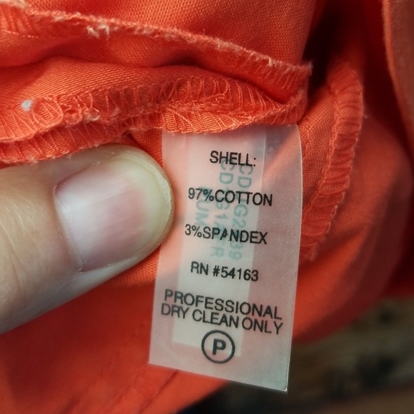 Calvin Klein orange dress shift ruffle - Picture 6 of 7